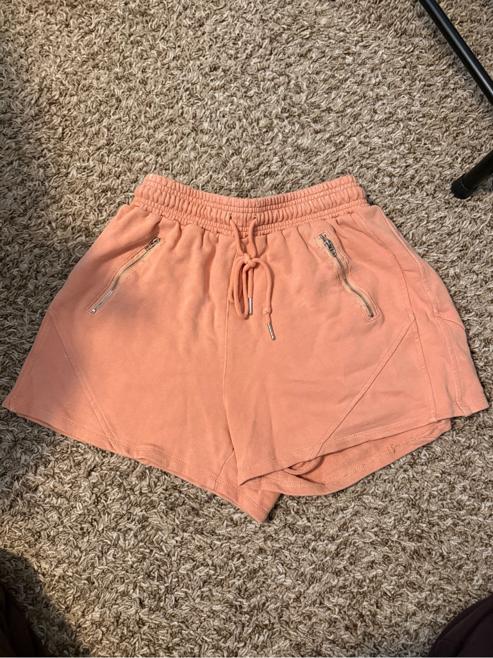 Blank NYC Peach Terry Drawstring Athletic Shorts